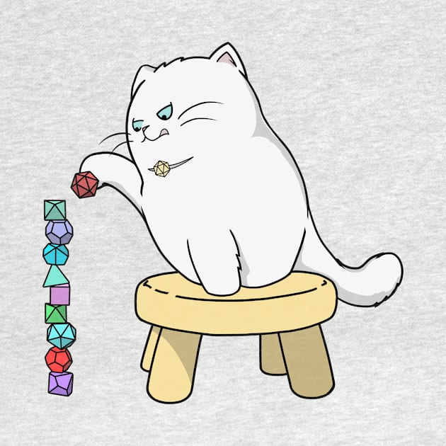 Gaming Cat (Stacking Dice) by Ahundredatlas